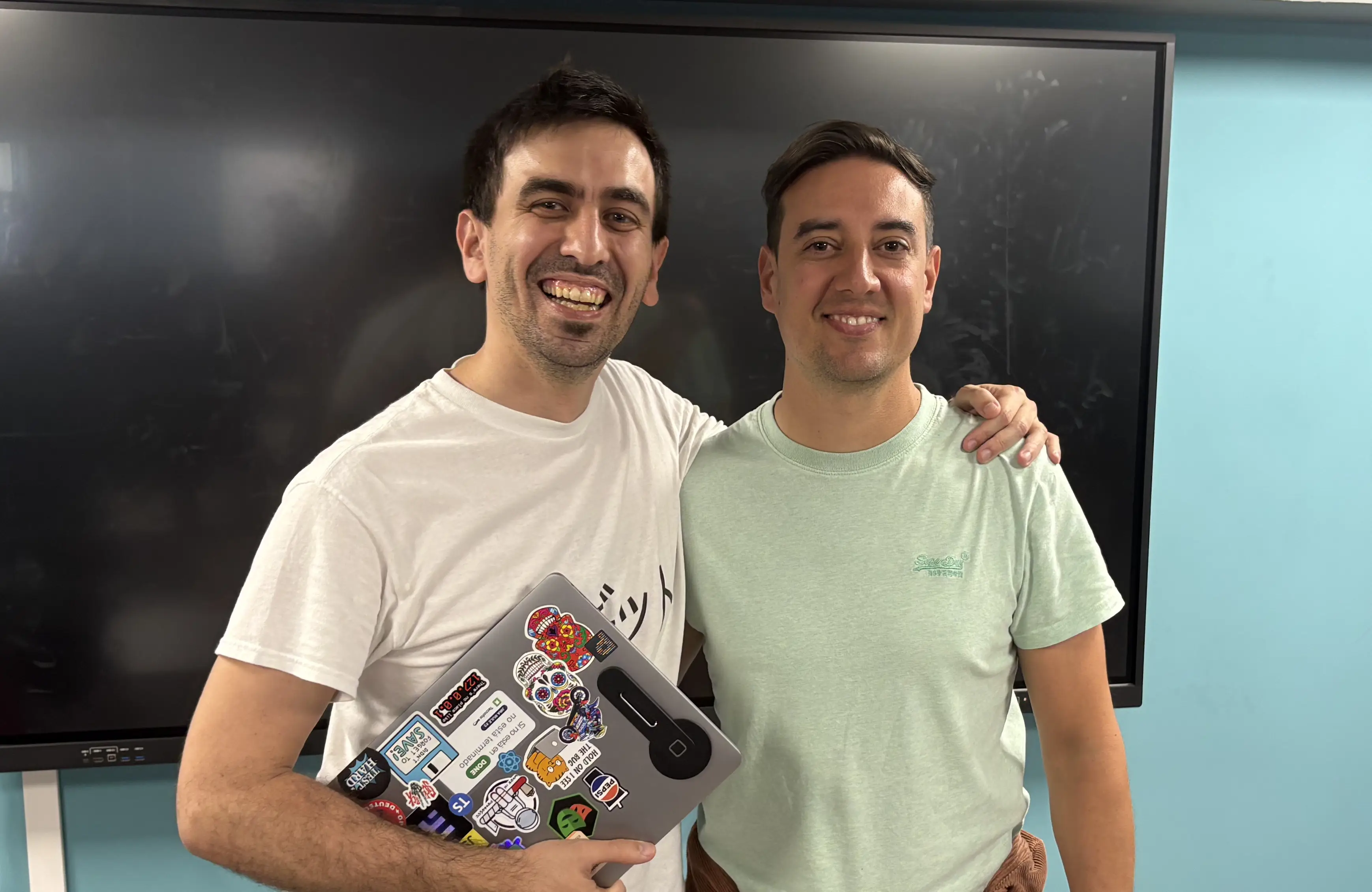 With my friend José Ignacio Zaballos, Computer Science and Communications Teacher in the Canary Islands